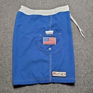Vintage Y2K Plastic Board Shorts Mens 37 La Jolla Shores Volleyball Invitational